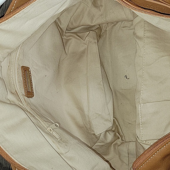 Aqua Madonna Tan Leather Hobo Bag - Picture 10 of 14